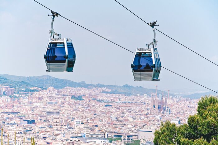 barcelona kabelbaan montjuic