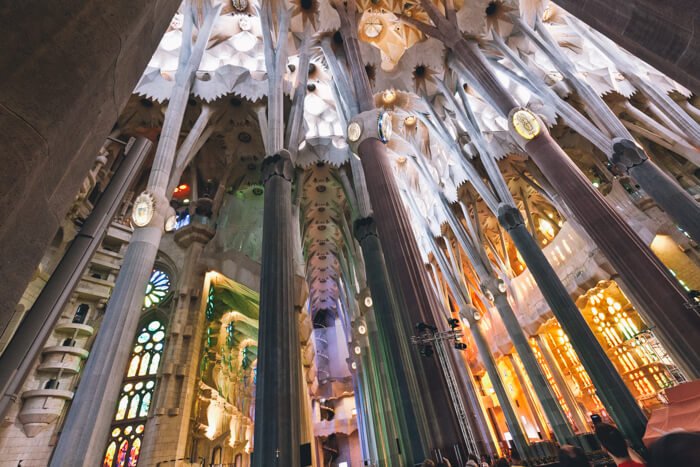 sagrada familia binnenkant