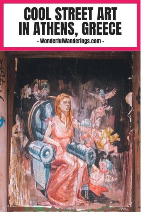 Check out this cool street art in Athens, Greece