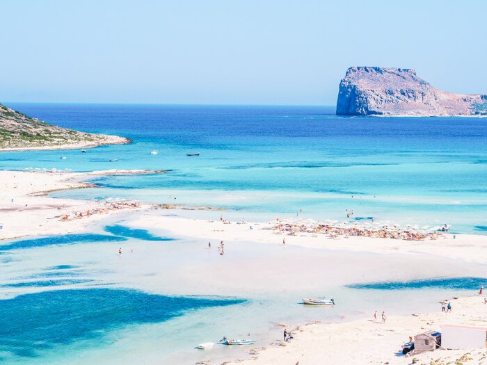 pink sand beaches crete