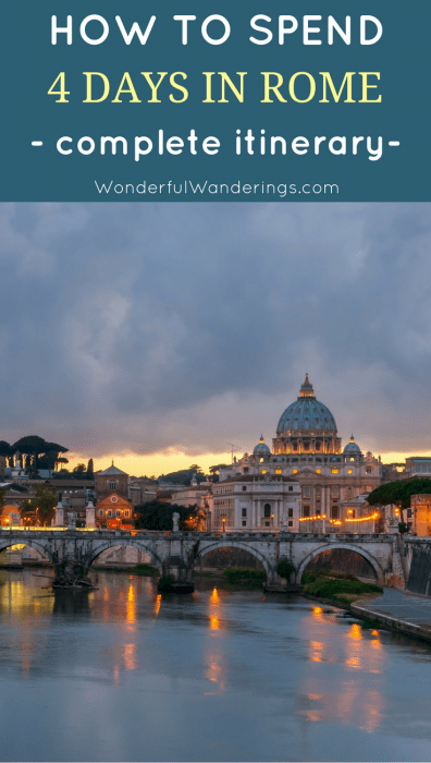 what to visit in rome in 4 days