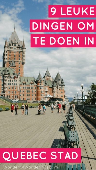 Reis je binnenkort naar Quebec Stad in Canada? Klik dan voor tips rond bezienswaardigheden, wat er te eten en waar er te verblijven.