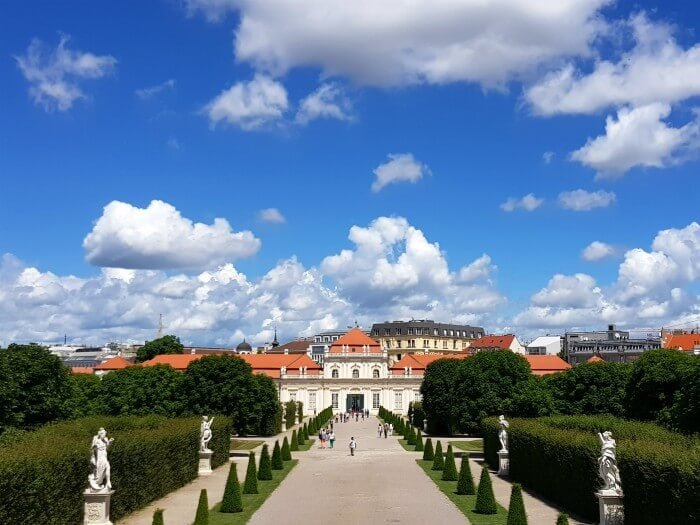 belvedere palace vienna austria