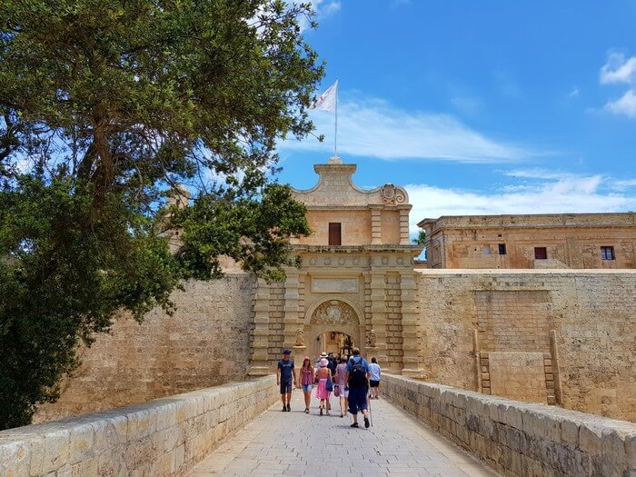 mdina malta kaart