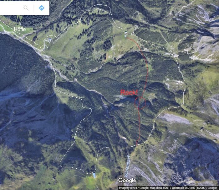 kaart kleinwalsertal kaart