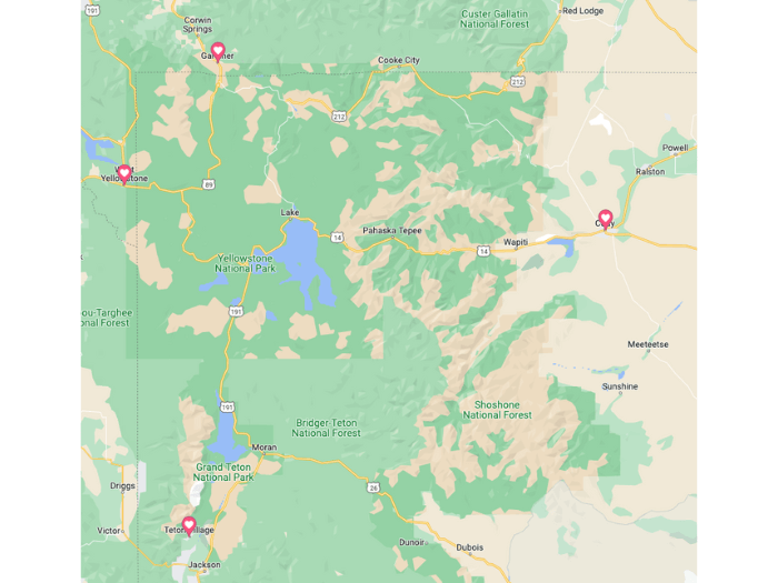 Yellowstone places to stay