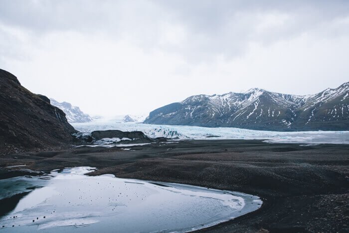 iceland roads in winter