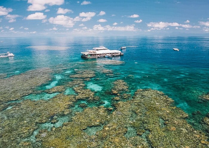 pontoon great barrier reef