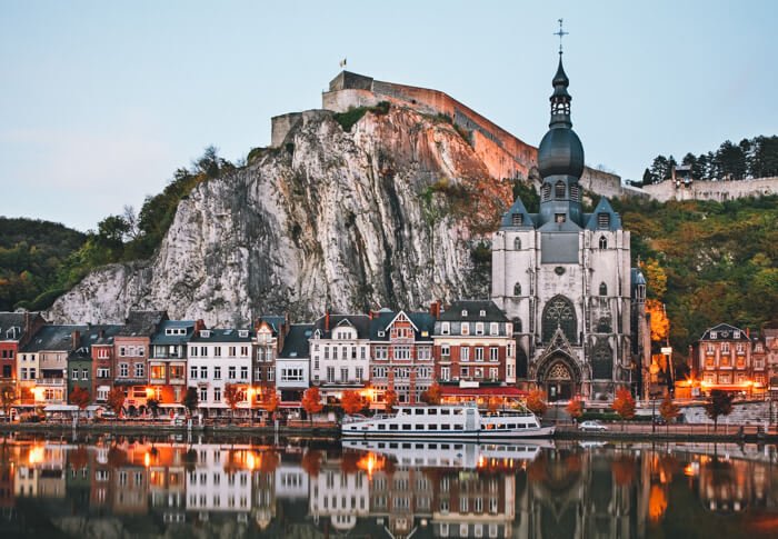 Dinant one of Belgium's towns and cities