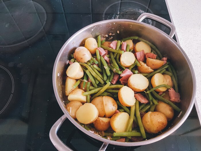 egg and bacon potato salad
