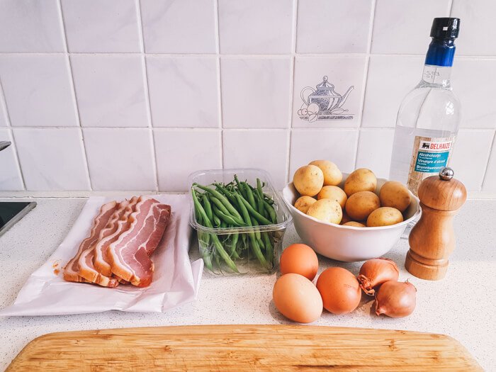 green bean salad bacon