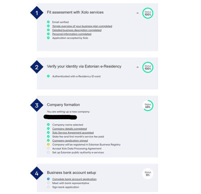 xolo signup process
