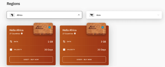 Airalo offers for Africa