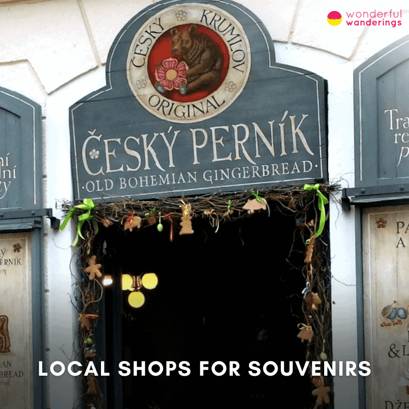 Local shops for souvenirs