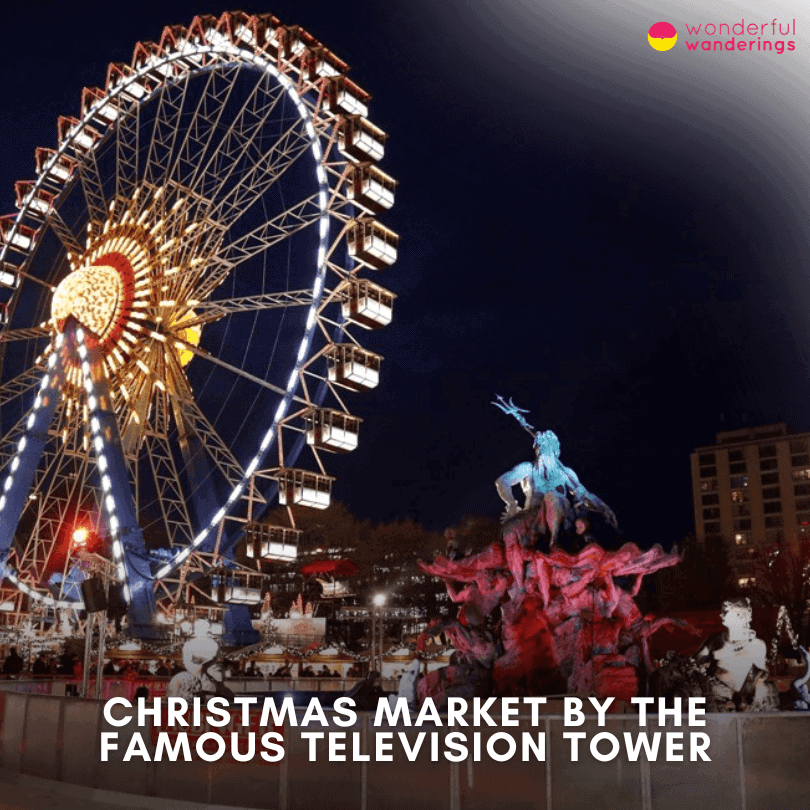 Christmas market by the famous Television Tower