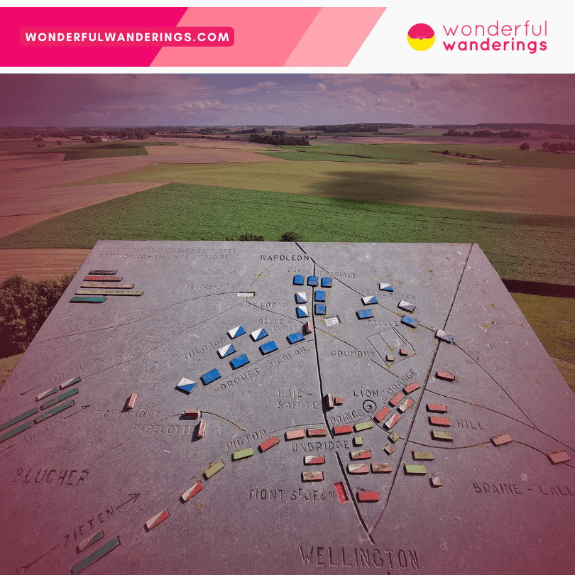 Waterloo Battlefield infographic